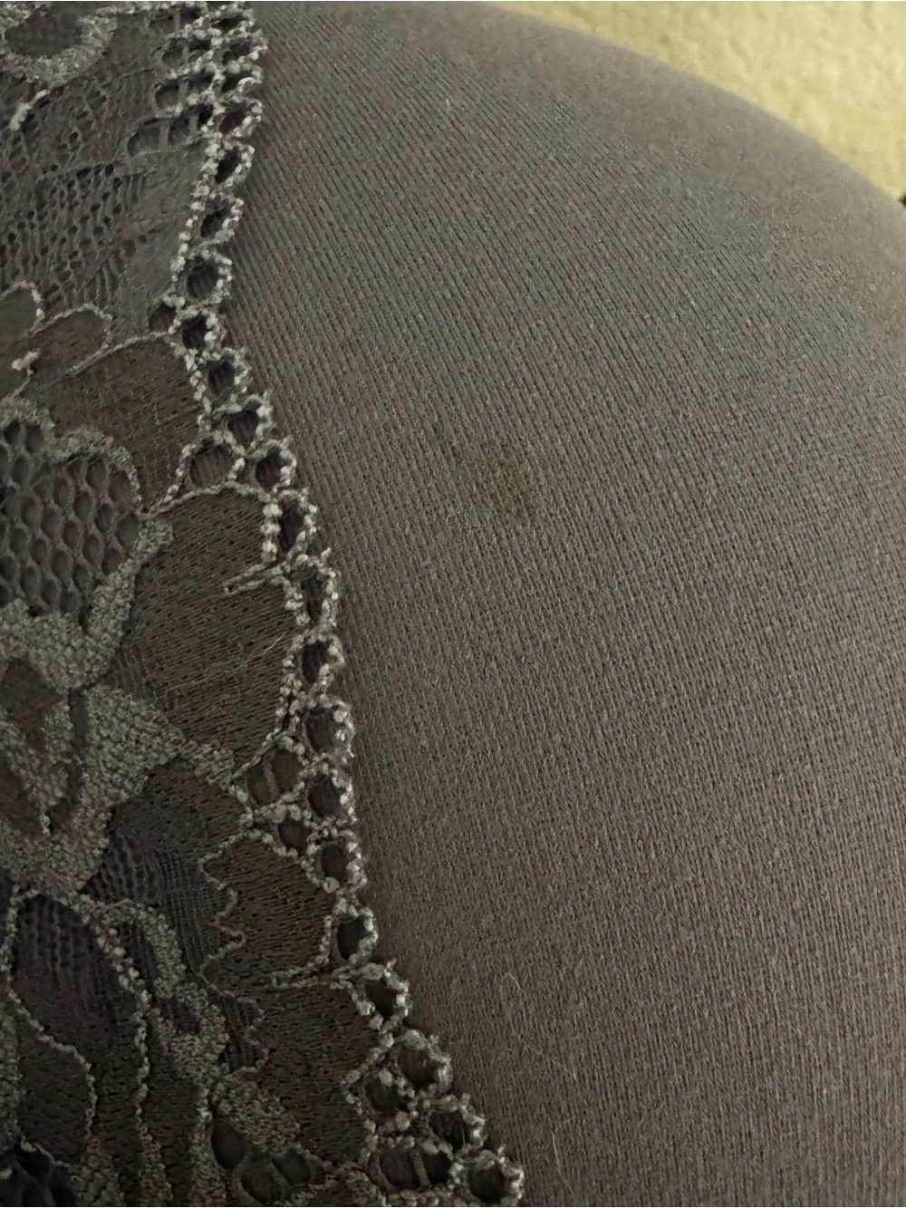 Soma Slate Gray Lace-Trim T-Shirt Bra
